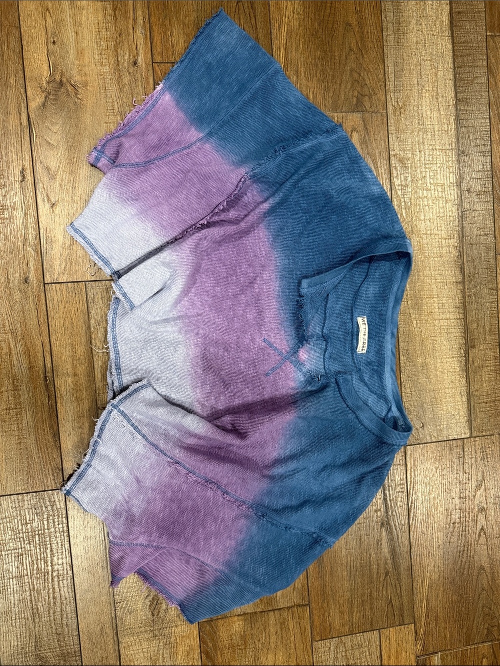 We The Free crop Tie-Dye Short Sleeve Top